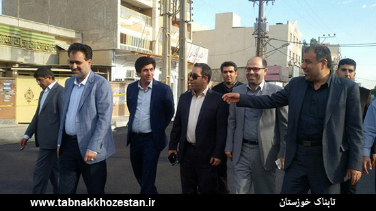 بازدید شهردار و اعضای شورای شهر اهواز از پروژه های عمرانی منطقه 3