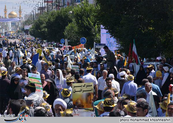 گزارش تصویری راهپیمایی روز قدس در مشهدالرضا (ع)