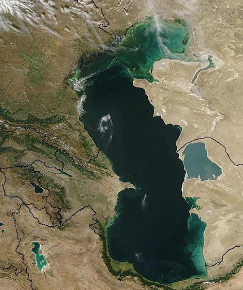 نام ضد ایرانی روی دریاچه مازندران