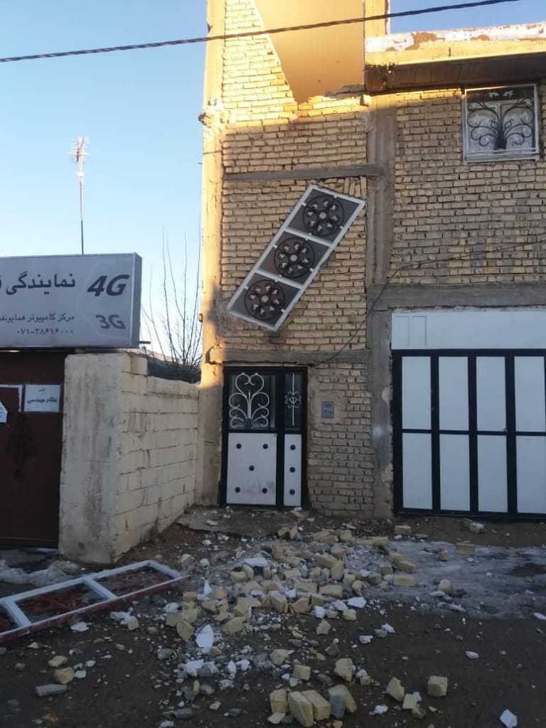 تصاویر خسارات زلزله خانه زنیان شیراز