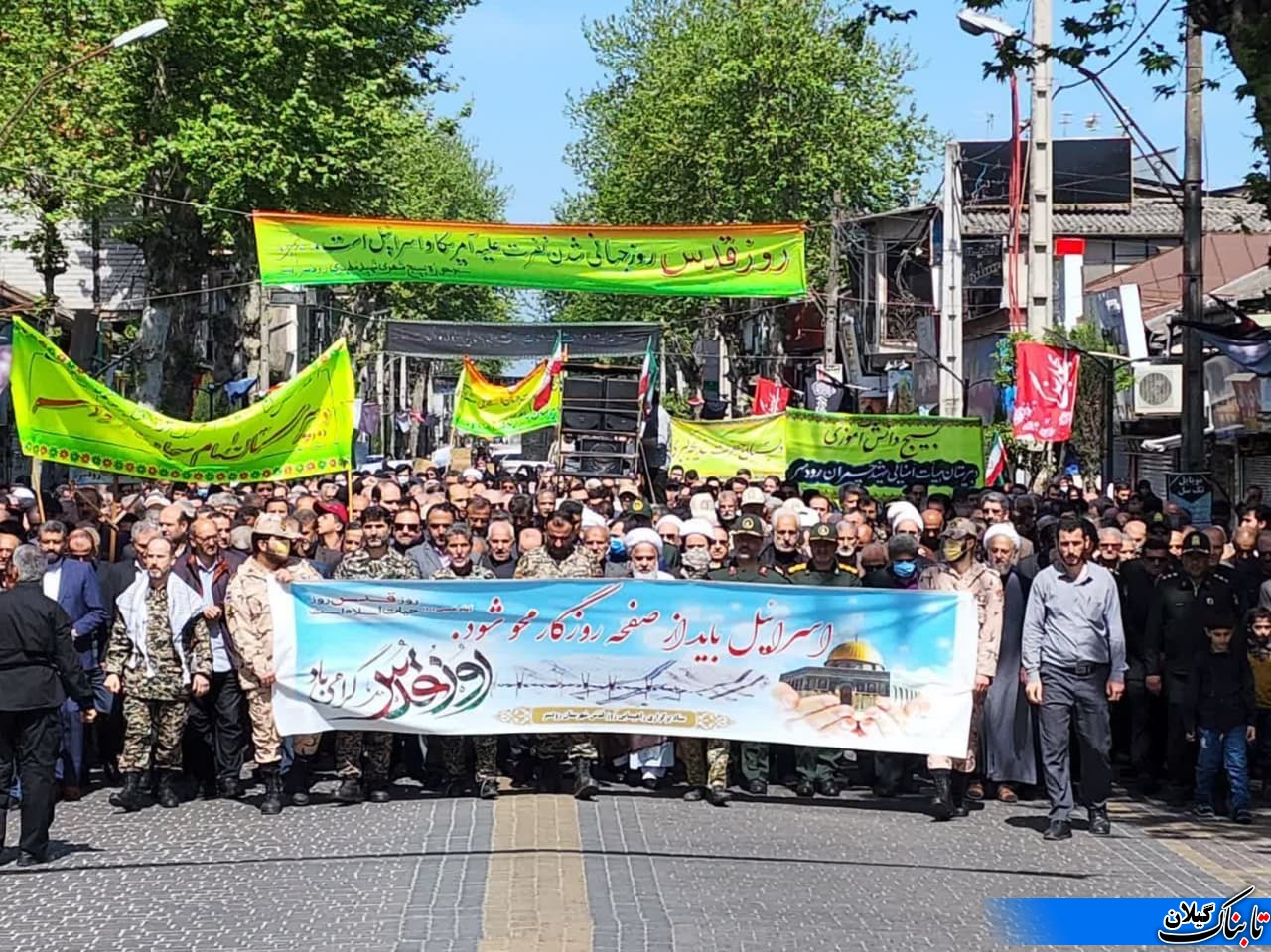 راهپیمایی روز قدس در رودسر همزمان با آخرین جمعه ماه رمضان برگزار شد.