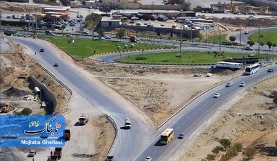 تصاویر هوایی از آخرین وضعیت ترافیکی در محور مهران - ایلام -شباب