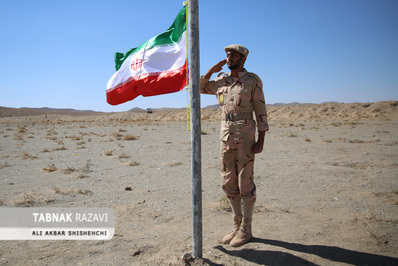 مانور آمادگی مرزبانان در مرزهای شرقی ایران