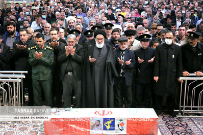 تشييع جنازه شهید امنیت بسیجی حسن براتی