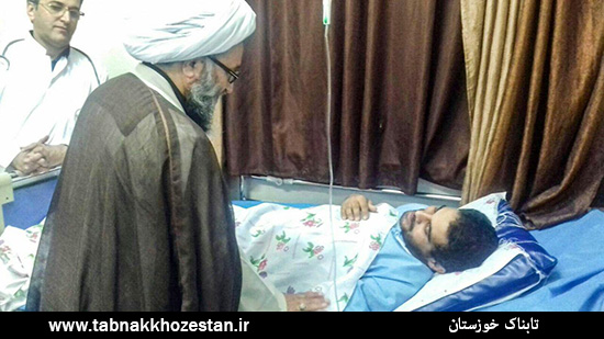 عیادت آیت الله حیدری از بیماران تنگی نفس در اهواز + تصاویر عیادت آیت الله حیدری از بیماران تنگی نفس در اهواز + تصاویر