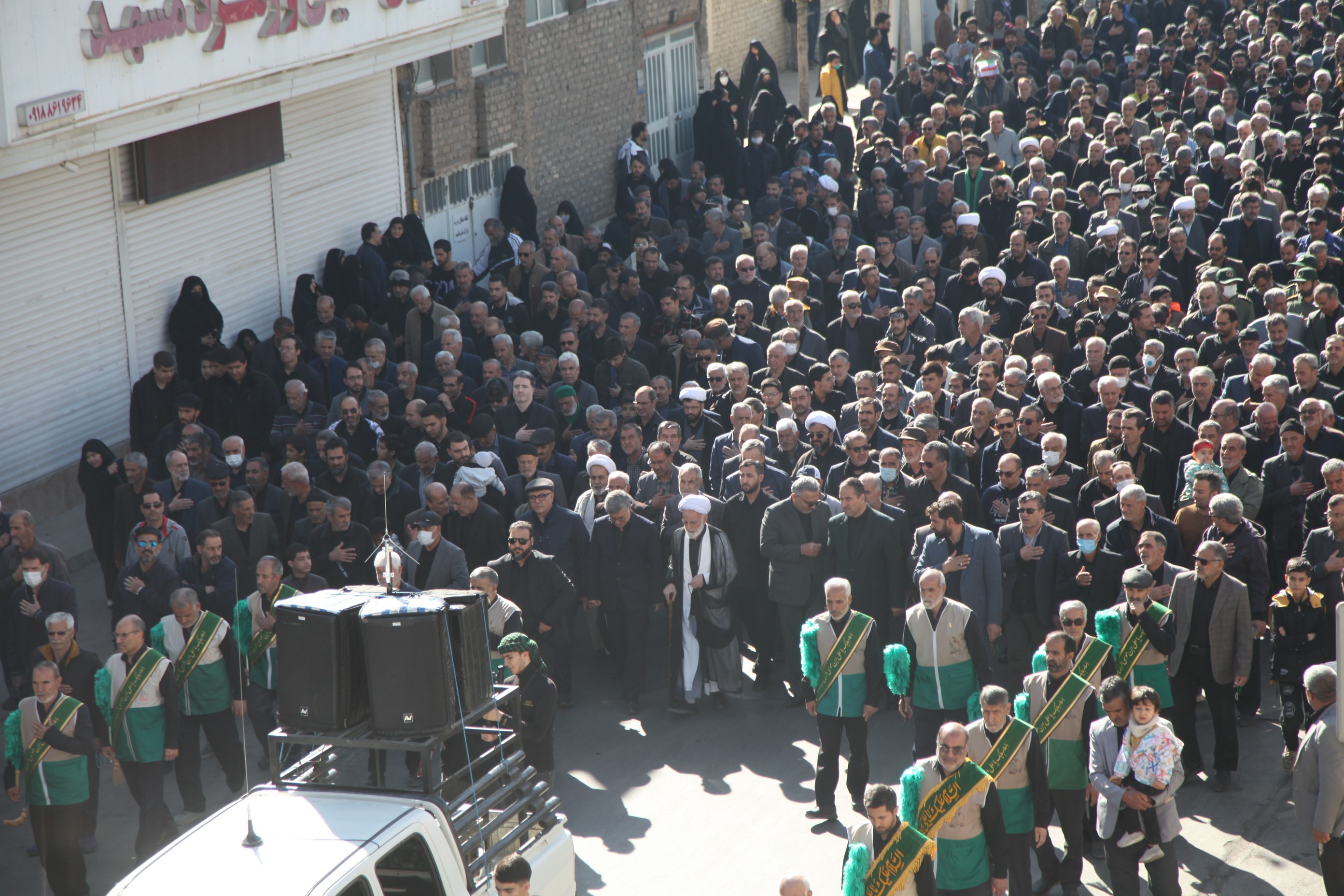 در سالروز شهادت حضرت فاطمه (س) پیکر شهدای گمنام میهمان مردم اراک