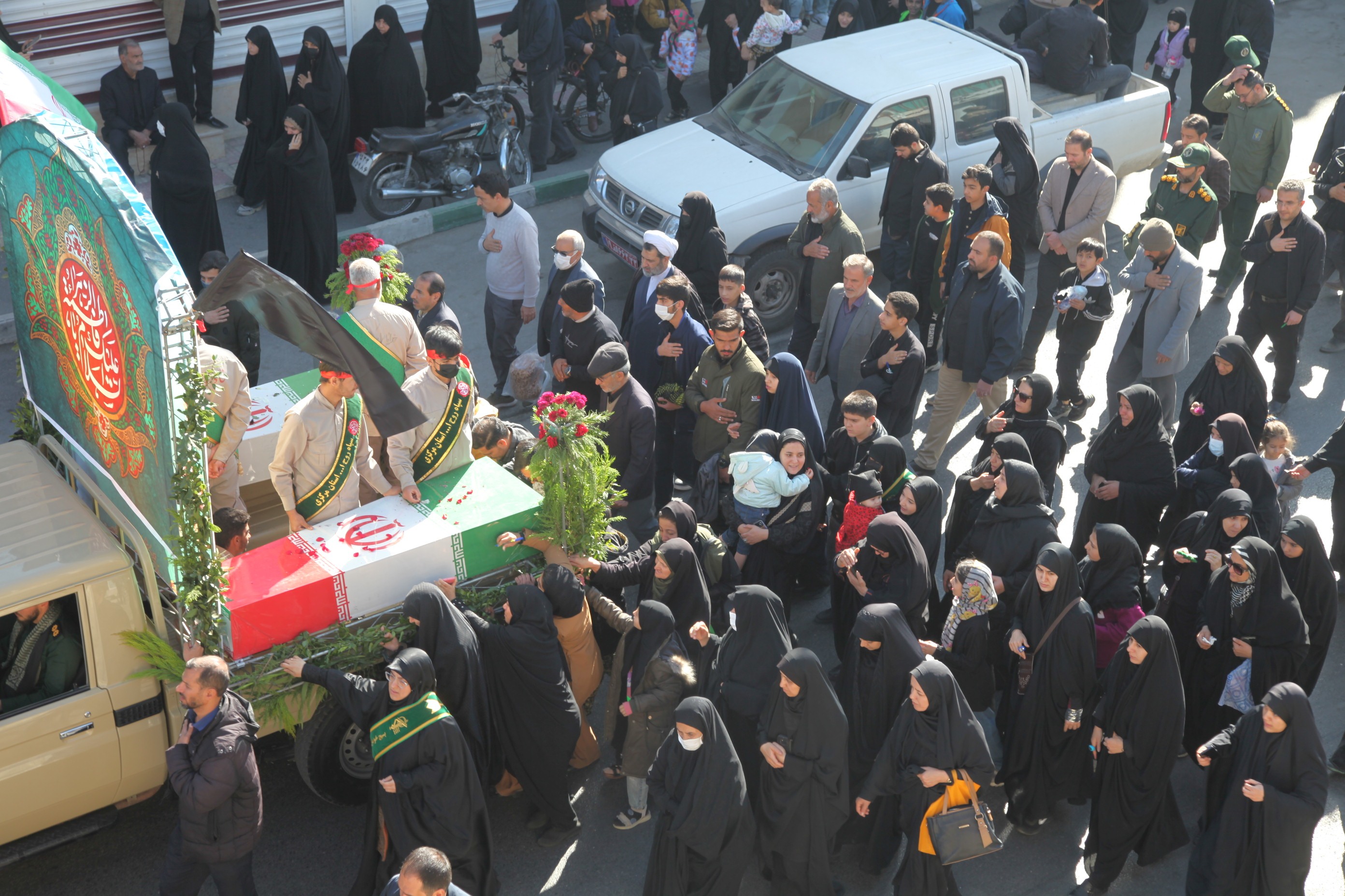 در سالروز شهادت حضرت فاطمه (س) پیکر شهدای گمنام میهمان مردم اراک