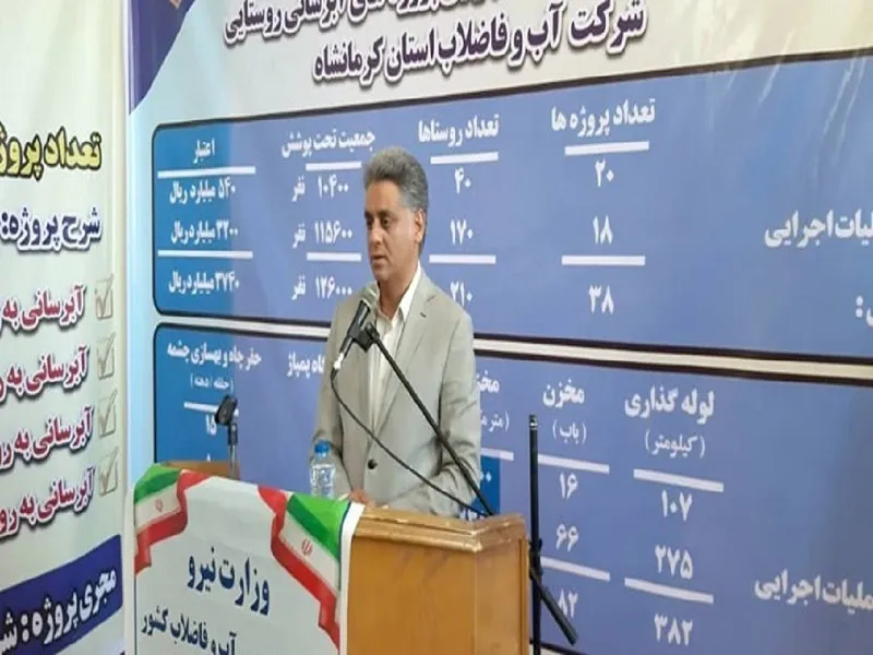 ۱۳ شهر کرمانشاه دارای تنش آبی است